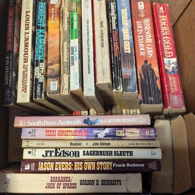 Vintage Western Paperback Books Lot D