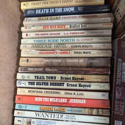 Vintage Western Paperback Books Lot D