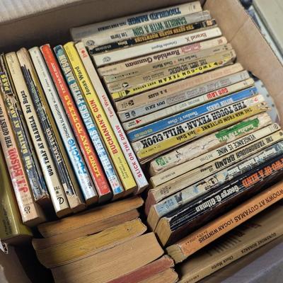 Vintage Western Paperback Books Lot E