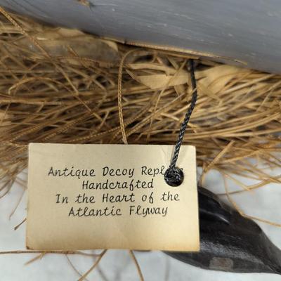 Antique Decoy Replica Handcrafted In The Heart Of The Atlantic Flyway