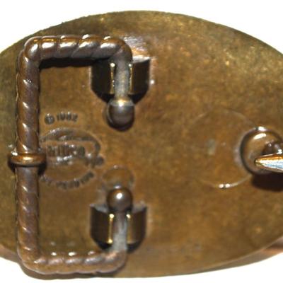 Oval Belt Buckle "The Skier" (2 ½" x 1 ½")