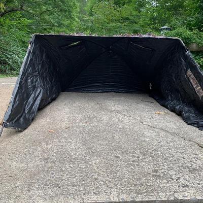 Eastman Ground Blind with Tracks Walking Stick & Two Small Chairs (L-HS)