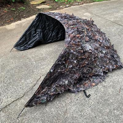Eastman Ground Blind with Tracks Walking Stick & Two Small Chairs (L-HS)