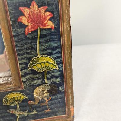 Hand Painted Floral Wall Mirror