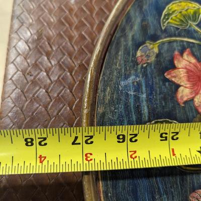 Hand Painted Floral Wall Mirror