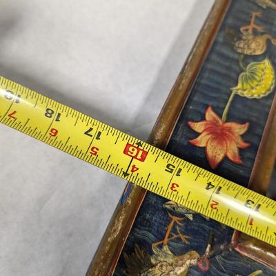Hand Painted Floral Wall Mirror