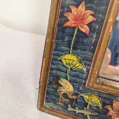 Hand Painted Floral Wall Mirror