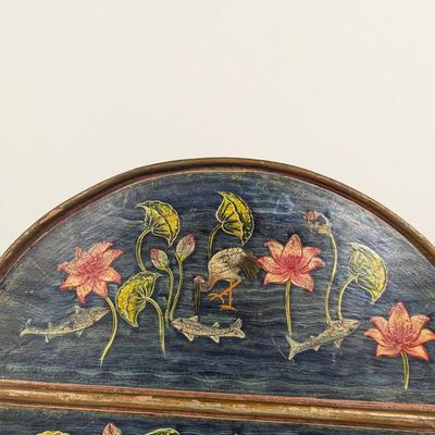 Hand Painted Floral Wall Mirror
