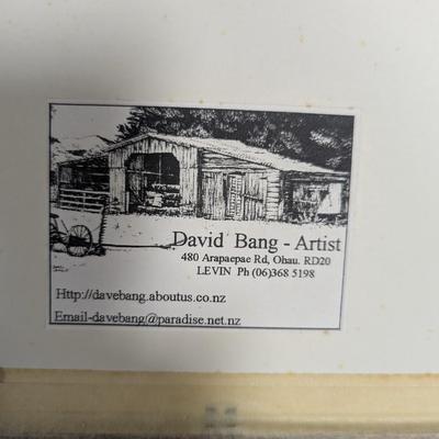 Pen & Ink David Bang Signed Art