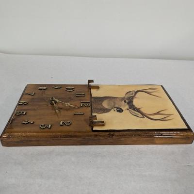 Battery Operated Deer Wall Clock