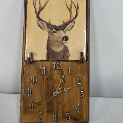 Battery Operated Deer Wall Clock