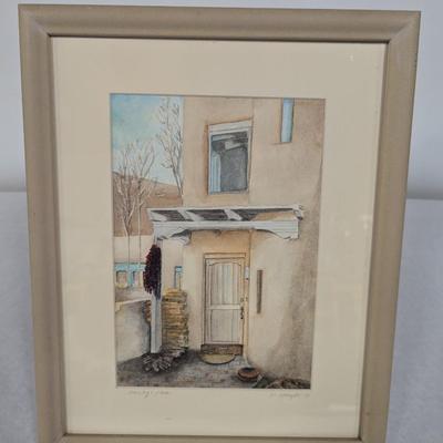 Framed M. Kenyon "Shirley's Place" Art