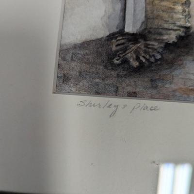 Framed M. Kenyon "Shirley's Place" Art