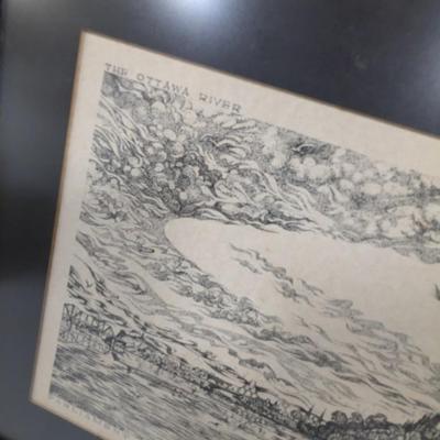 Framed Signed & Numbered Indian summer 1984 By Rich Ahern Parliament Hill