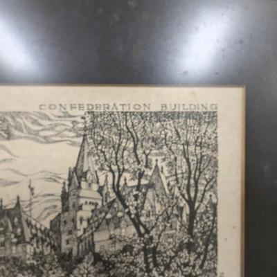 Framed Signed & Numbered Indian summer 1984 By Rich Ahern Parliament Hill