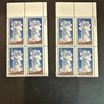 US Stamps 1973 8 cent National Parks Centennial Old Faithful Yellowstone