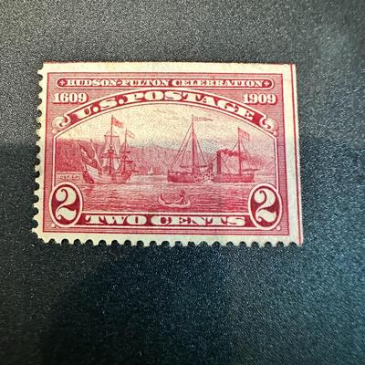 2 cent hudson-fulton celebration postal