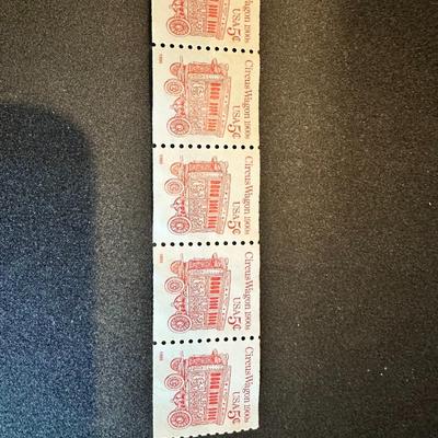 5C Circus Wagon Stamp (5)
