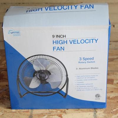 9" High Velocity Fan