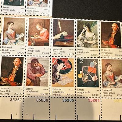 10 Cents Universale Postal Union Stamps