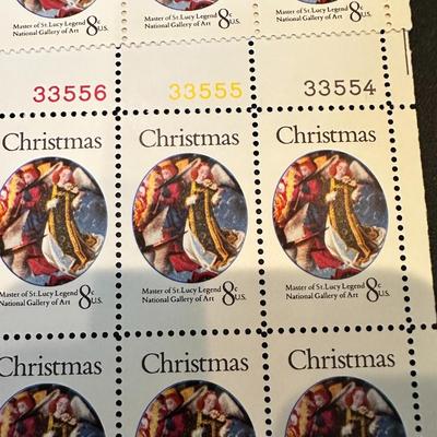 8 Cent Christmas Stamp St. Lucy Legend National Gallery Art