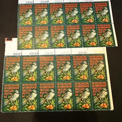 8 Cents Christmas Stamps On the first day of christmas