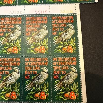 8 Cents Christmas Stamps On the first day of christmas