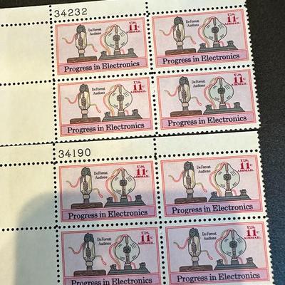 (Count of 8) US #C86 ELECTRONICS MNH UR PLATE BLOCK #34192