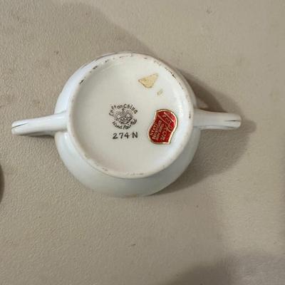 Vintage Lefton Japan Hand Painted 50th Wedding Anniversary Sugar Bowl w/Lid 274N