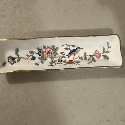 Aynsley Pembroke Sugar Bowl, Milk, and resting spoon