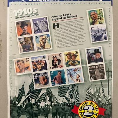 Celebrate The Century, 1910s, Collectible Stamps, America Looks Beyond Its Borders, Boy Scouts Rally NYC, Gift For Collector