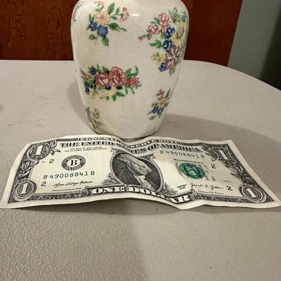 Pair (Set of 2) Vintage Ceramic Sugar Shaker Muffineer, Floral Transferware Flowers, Japan 5”H.