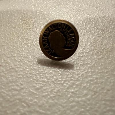 IZAAK Walton League of America Fraternal Lapel Screwback Pin