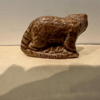 Vintage Wade Whimsies Miniature Mini Porcelian Raccoon Figurine Collectible 