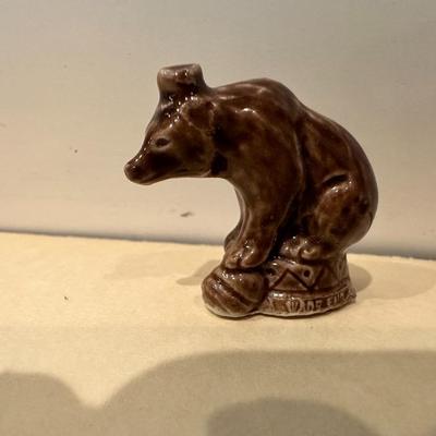 Minature Wade Whimsies Porcelain Figurines - Bear