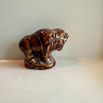 Wade England Red Rose Tea Buffalo Figurine Whimsie Miniature Made in England