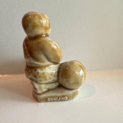 Minature Wade Whimsies Porcelain Figurines - Muscle man