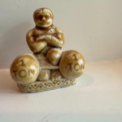 Minature Wade Whimsies Porcelain Figurines - Muscle man