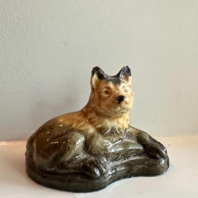 Minature Wade Whimsies Porcelain Figurines - Alsatain Hound