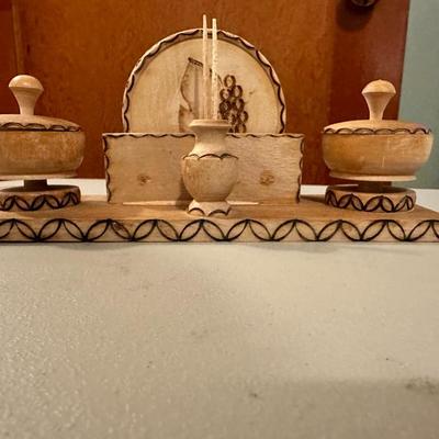 Wooden salt and pepper shaker, Vintage saltern, Handmade, Salt or Spices