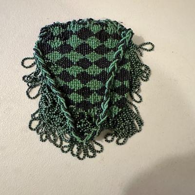 Antique 1920s Micro Bead Art Purse