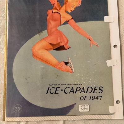 Vintage Original 1947 ICE CAPADES Souvenir Show Program Book Ice Skating