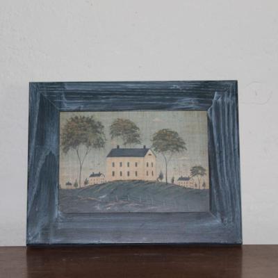 Vintage Warren Kimball Old Colonial Houses Framed Wall Print