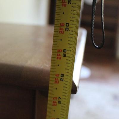 Vintage Antique Wood Stand Tapered Legs Dovetailed Drawer Peg Construction