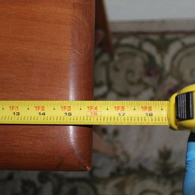 Vintage Antique Wood Stand Tapered Legs Dovetailed Drawer Peg Construction