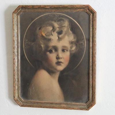Light of the World by Chambers Gold Frame Plaque