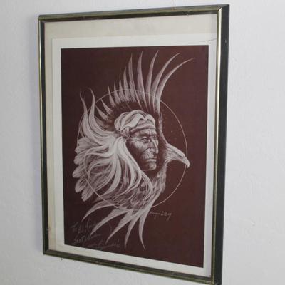 Carole Bourdo Native American Indian Poster