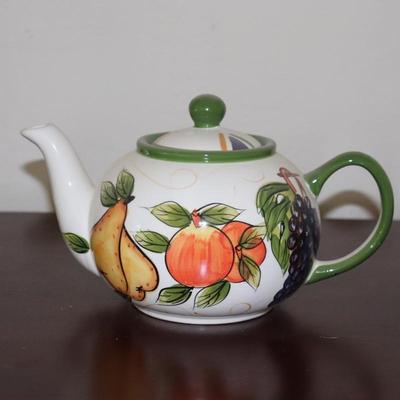 World Bazaar Inc Fruit Theme Large Tea Pot