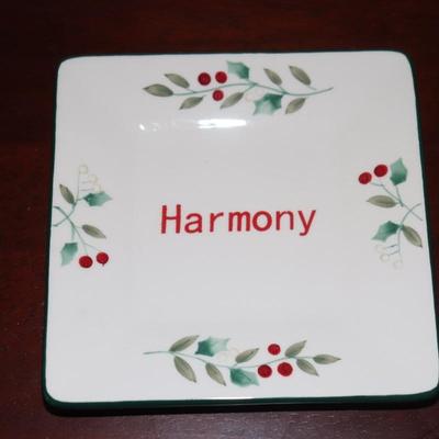 Pfaltzgraff Winterberry Harmony 5.25" Square Plate NWT