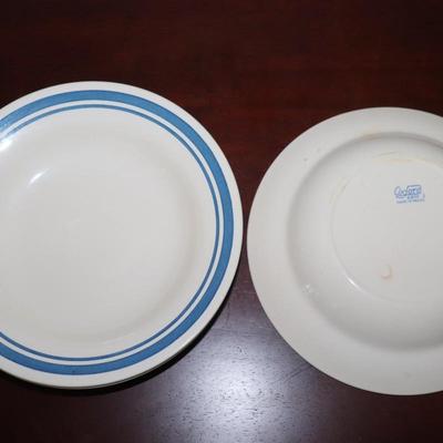 Blue and white Oxford Plate